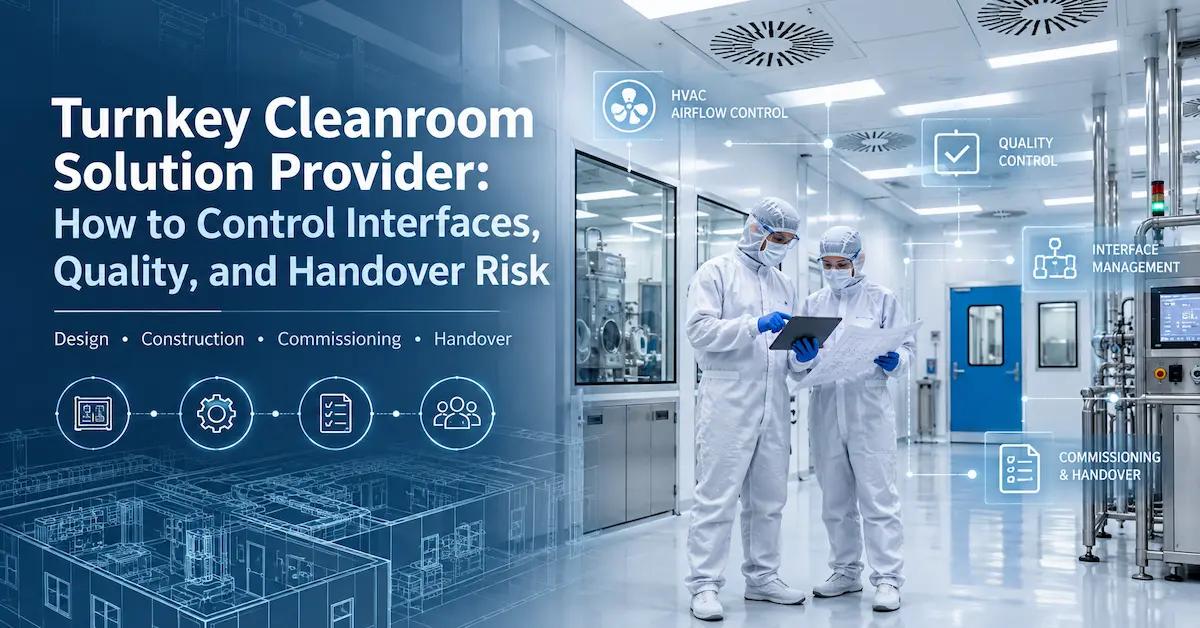 Turnkey Cleanroom Solution Provider: How to Control Interfaces, Quality, and Handover Risk