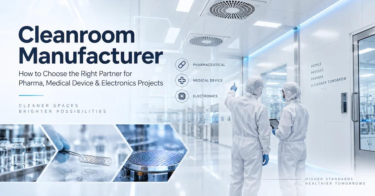 How to Choose a Cleanroom Manufacturer for Pharmaceutical, Medical Device, and Electronics Projects: Technical Guide and Supplier Selection