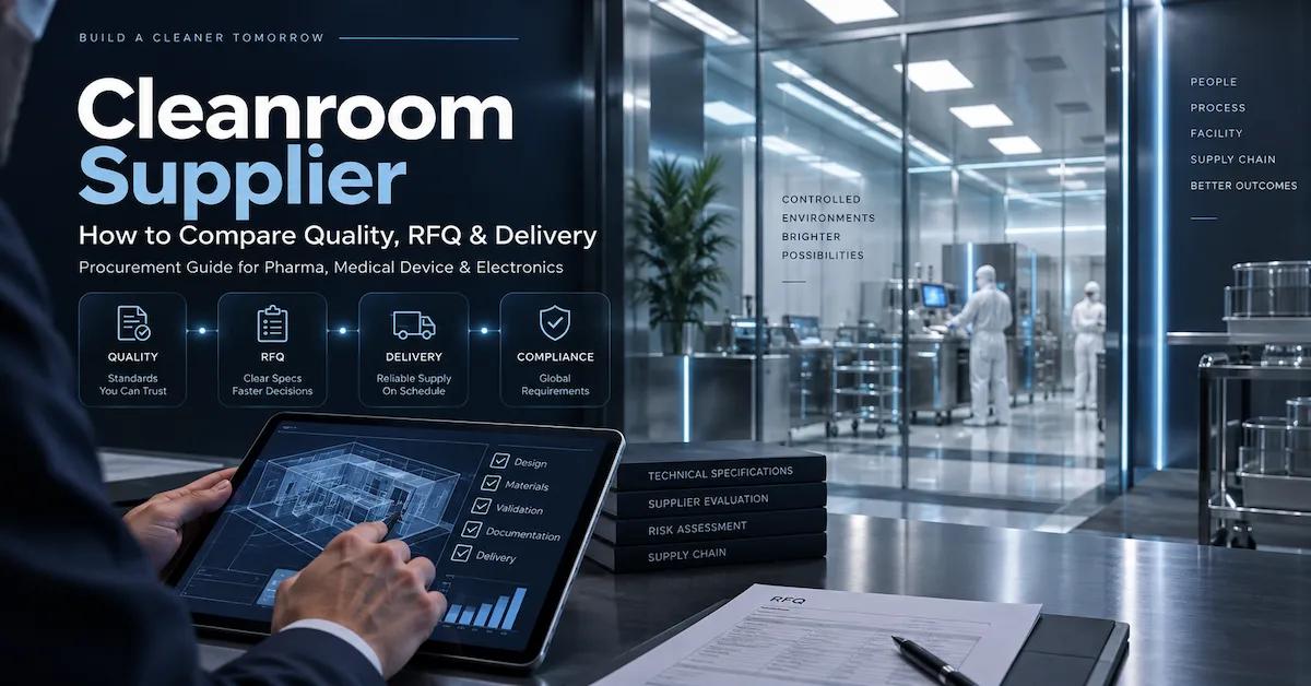 How to Select a Cleanroom Supplier for Pharma, Medical Devices, and Electronics: RFQ, Quality Evidence, Delivery, and Contract Risks
