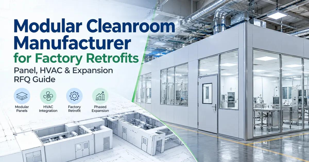 Modular Cleanroom Manufacturer for Factory Retrofits: Panel, HVAC & Expansion RFQ Guide